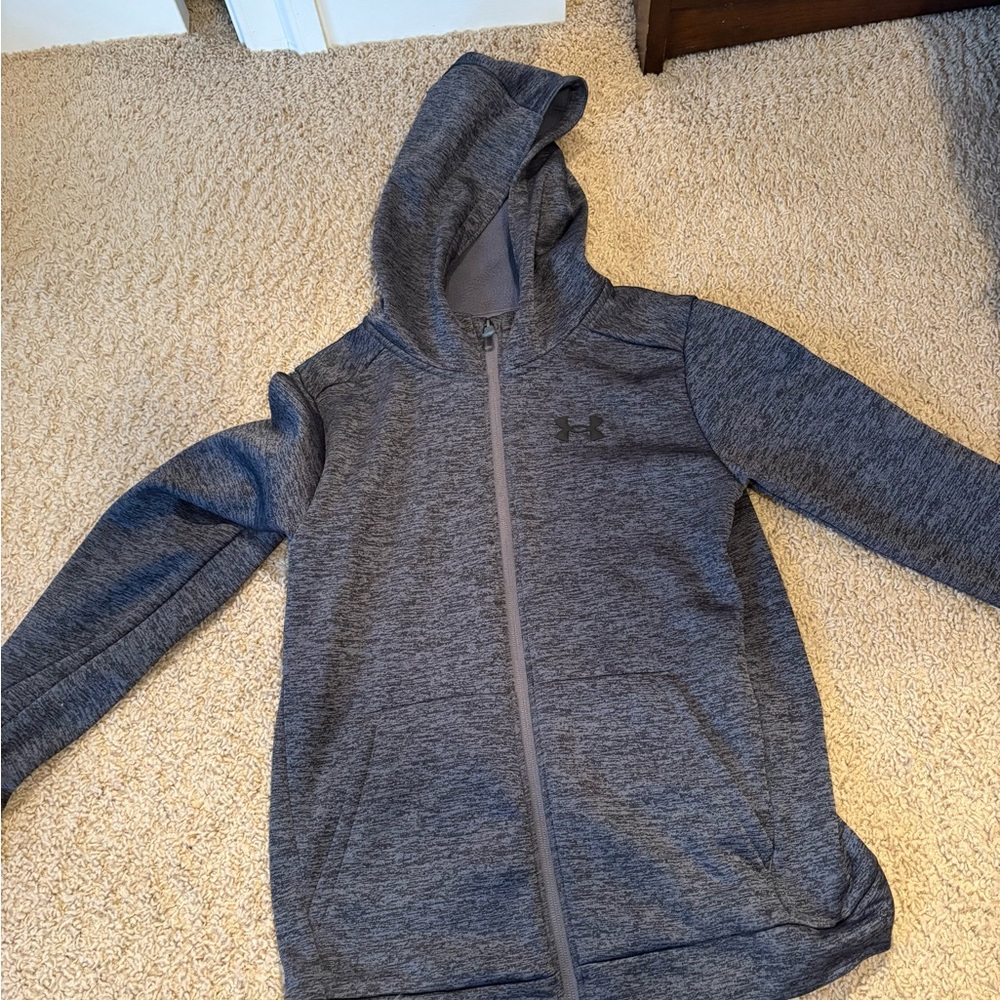 Under Armour Kids Charcoal Zip-Up Hoodie